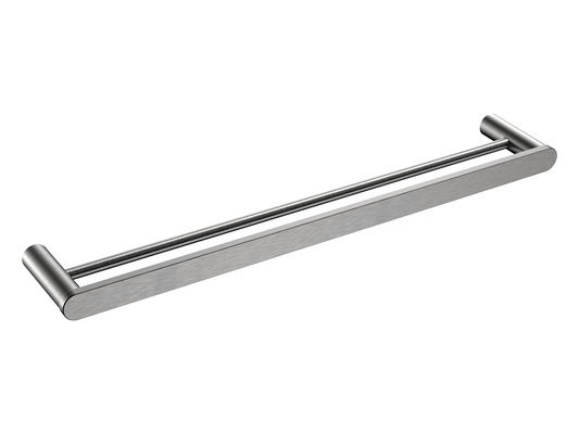 Azalea 800mm Double Towel Rail Brushed Nickel