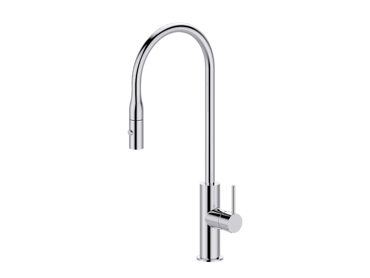 Bluebell Gooseneck Pullout Sink Mixer with Vegie Spray Chrome