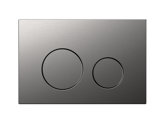 Wattle Dual Flush In-Wall Cistern Button Brushed Nickel