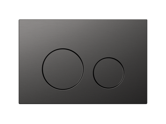 Wattle Dual Flush In-Wall Cistern Button Gun Metal