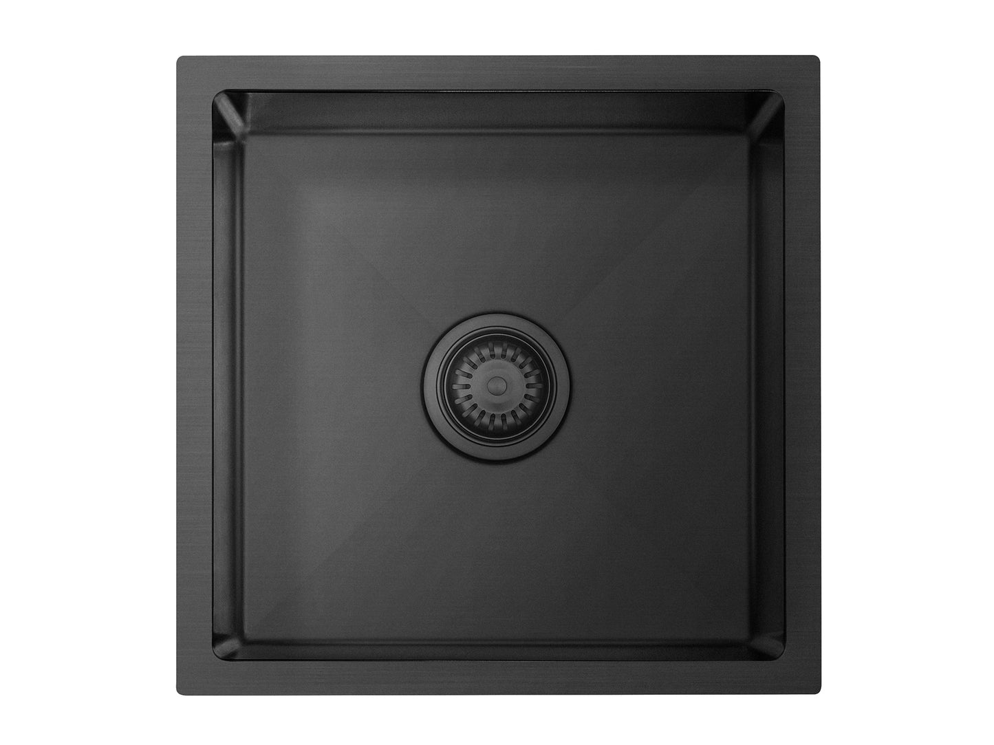 Hazel Single Bowl Sink 390 x 450 x 220mm Gun Metal Black