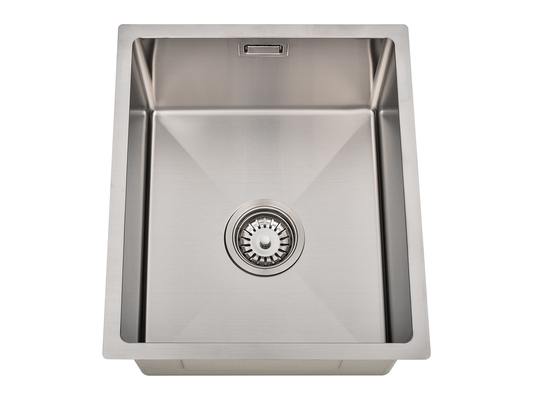 Hazel VII Single Bowl Sink with Overflow 380 x 440 x 230mm Stainless Steel