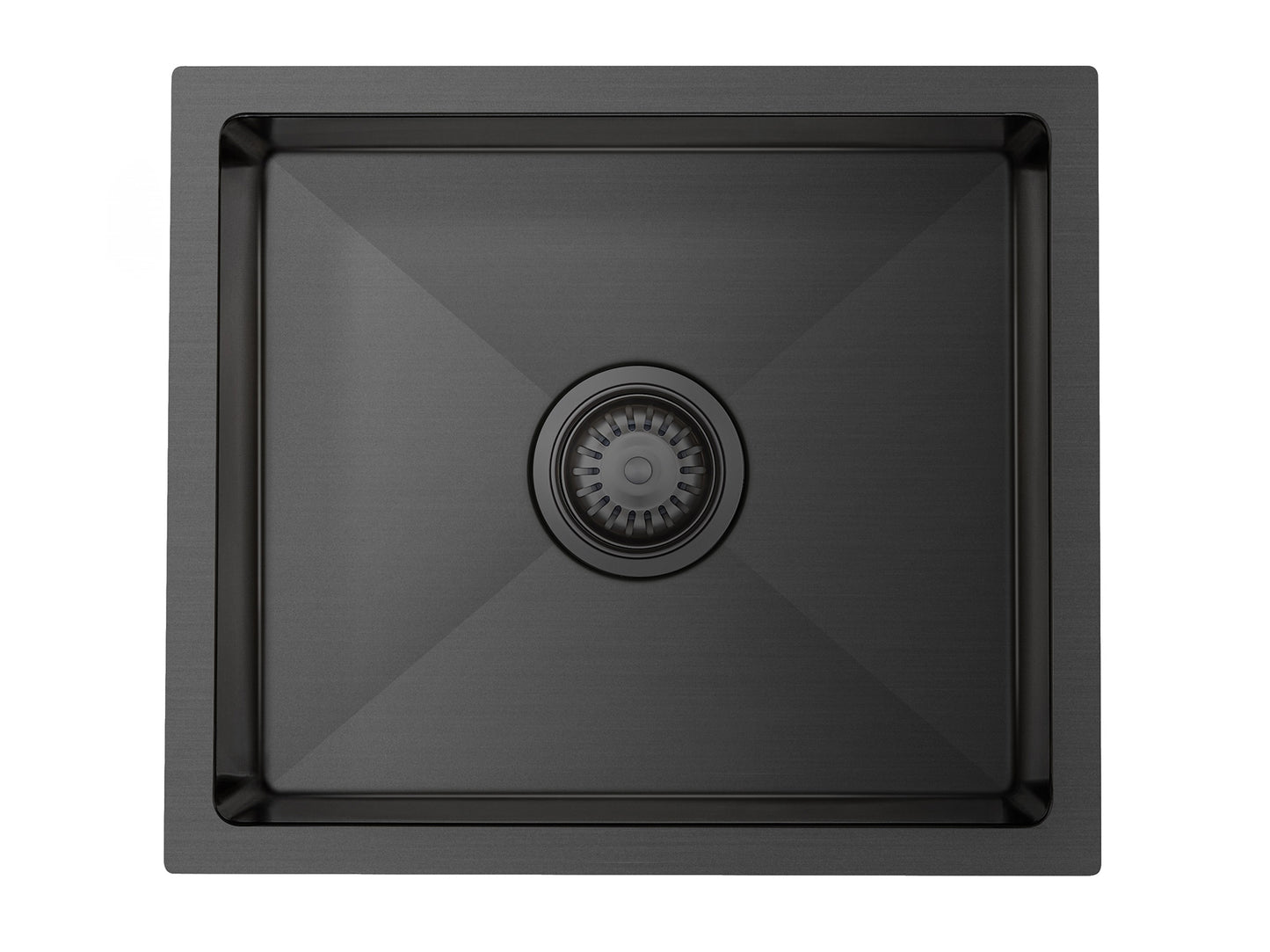 Hazel Single Bowl Sink 450 x 450 x 220mm Gun Metal Black