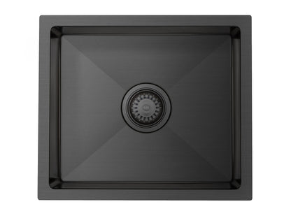 Hazel Single Bowl Sink 450 x 450 x 220mm Gun Metal Black