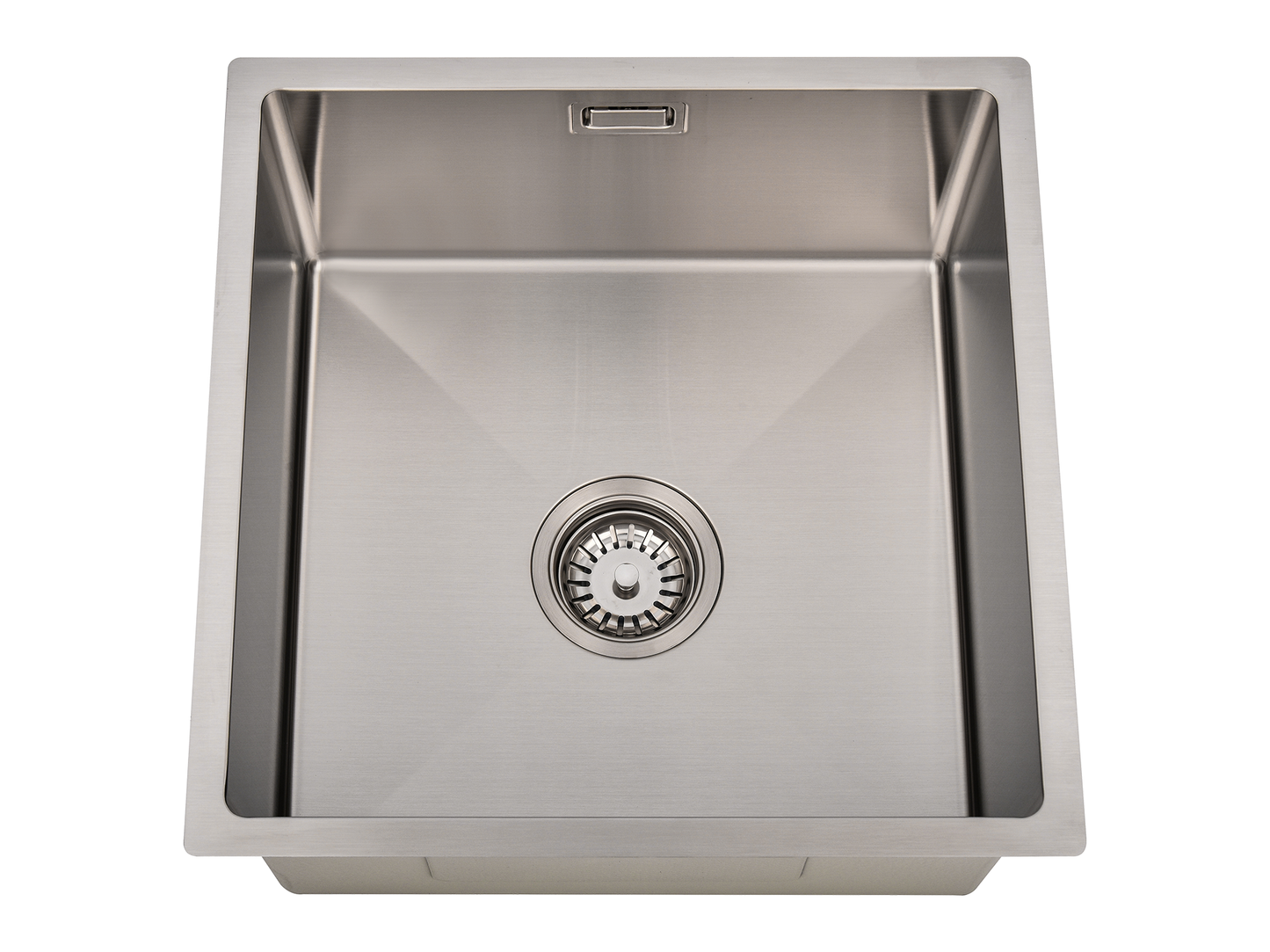 Hazel VII Single Bowl Sink with Overflow 440 x 440 x 230mm Stainless Steel