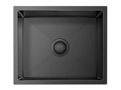 Hazel Single Bowl Sink 540 x 450 x 220mm Gun Metal Black