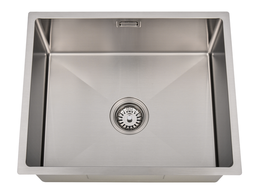 Hazel VII Single Bowl Sink with Overflow 540 x 440 x 230mm Stainless Steel