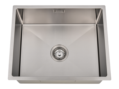 Hazel VII Single Bowl Sink with Overflow 540 x 440 x 300mm Stainless Steel