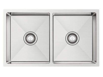 Hazel Double Bowl Sink 760 x 450 x 220mm Stainless Steel