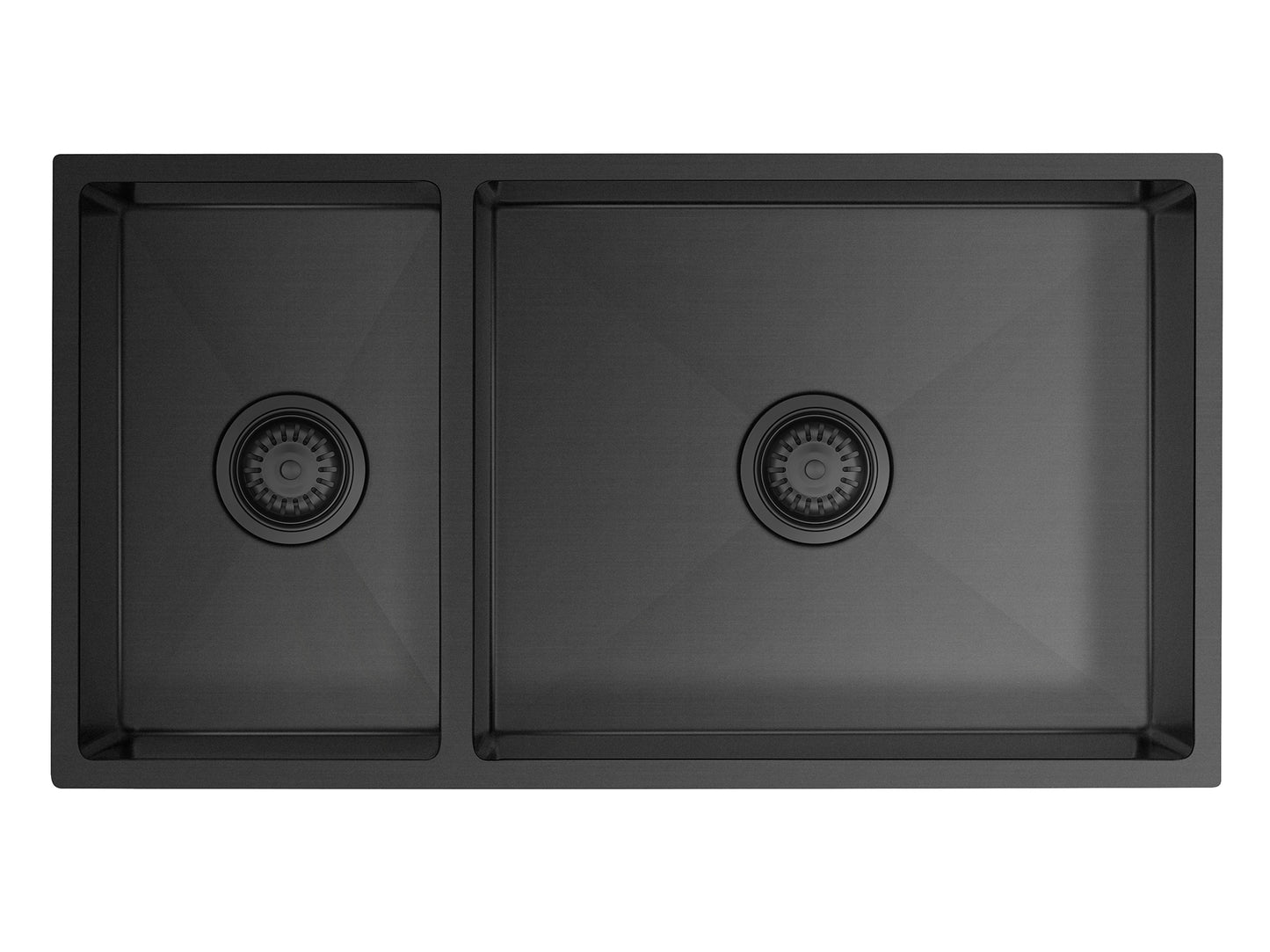 Hazel 1 & 1/2 Bowl Sink 815 x 440 x 220mm Gun Metal Black