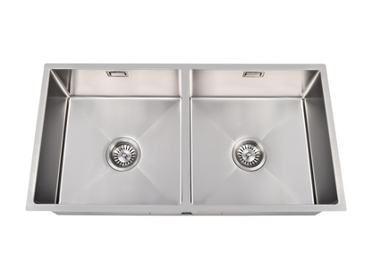 Hazel VII Double Bowl Sink with Overflow 860 x 440 x 230mm