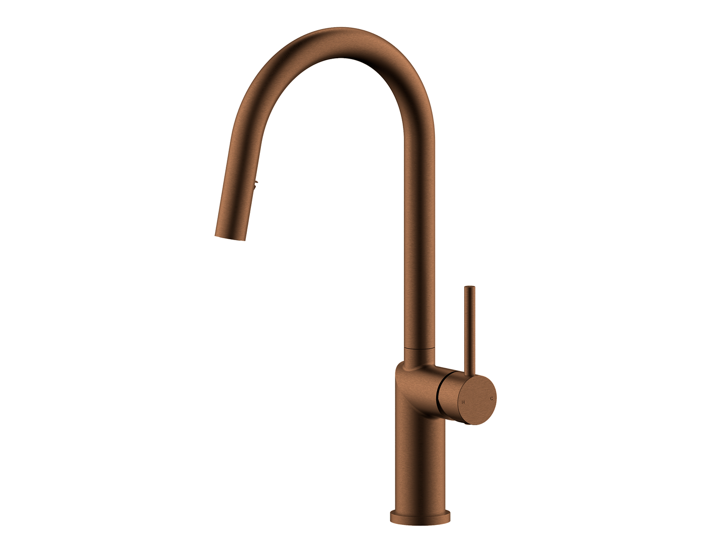 Ivy Discrete Stainless Steel Pullout Mixer with Vegie Spray Brushed Copper