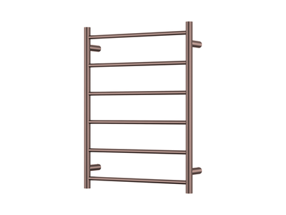 650 x 850mm 6 Bar Round Heated Towel Ladder