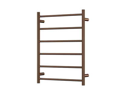 600 x 800mm 6 Bar Round Heated Towel Ladder