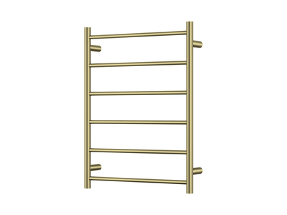 600 x 800mm 6 Bar Round Heated Towel Ladder