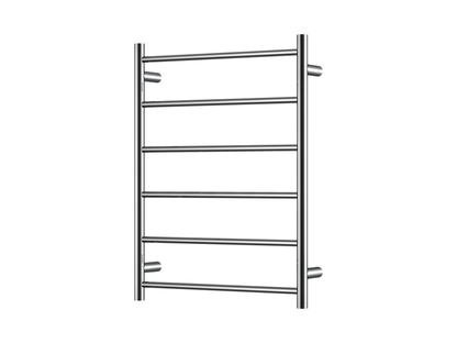 600 x 800mm 6 Bar Round Heated Towel Ladder
