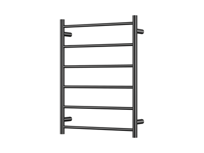 600 x 800mm 6 Bar Round Heated Towel Ladder
