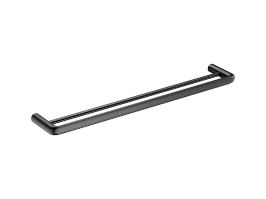 Lotus 600mm Double Towel Rail Gun Metal
