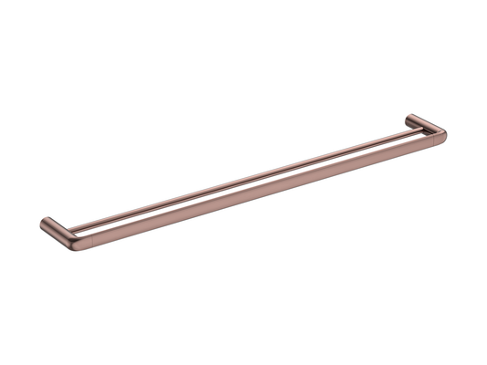 Lotus 800mm Double Towel Rail Antique Copper