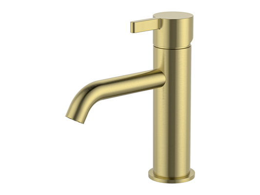 Lotus Basin Mixer Brushed Gold