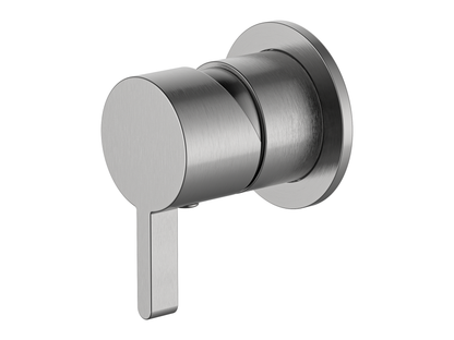Lotus Wall Shower/Bath Mixer 60mm Plate Brushed Nickel