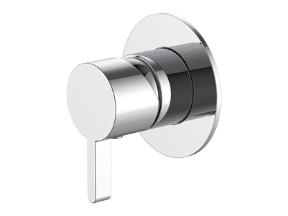 Lotus Wall Shower/Bath Mixer 80mm Plate Chrome
