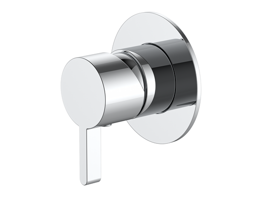 Lotus Wall Shower/Bath Mixer 80mm Plate Chrome