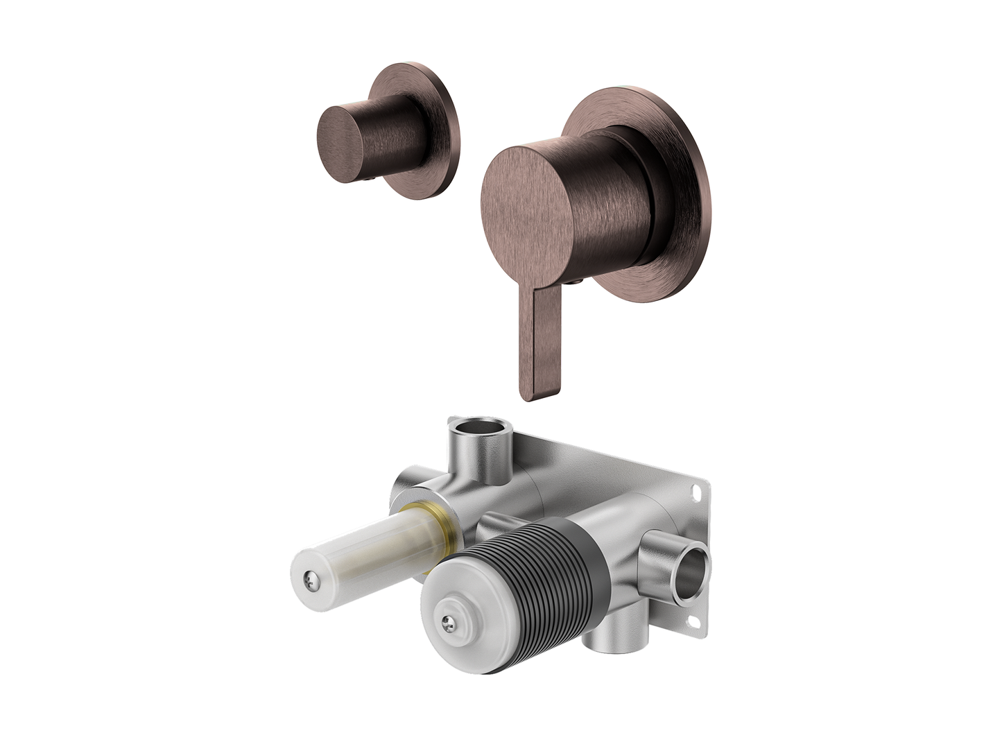 Lotus Wall Diverter Shower/Bath Mixer Separate Plates