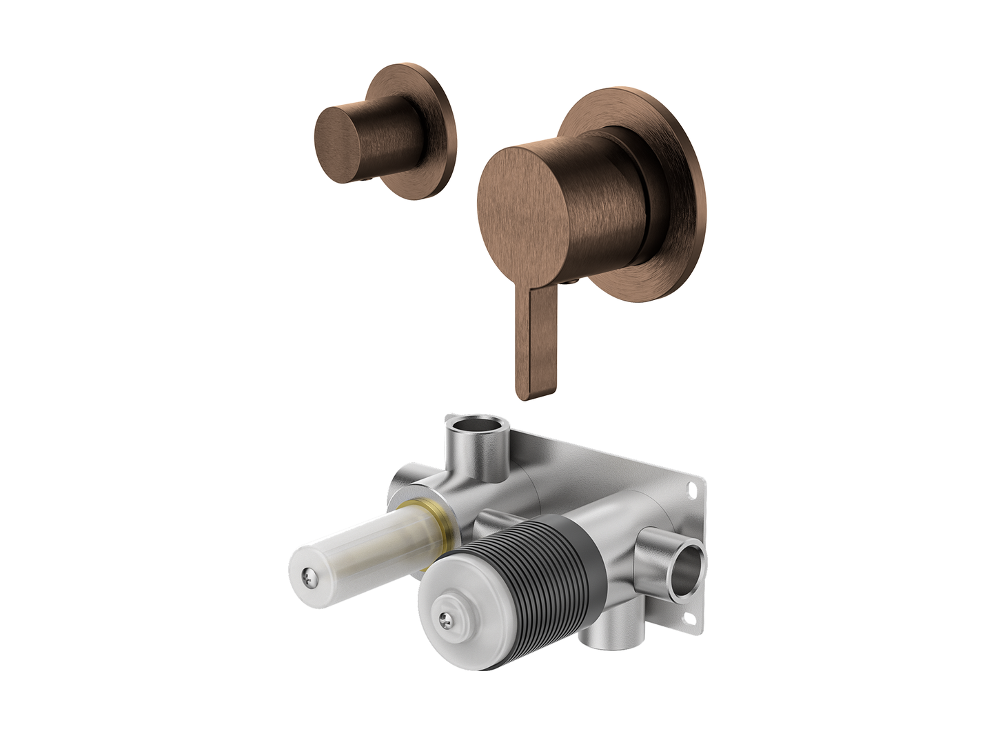 Lotus Wall Diverter Shower/Bath Mixer Separate Plates