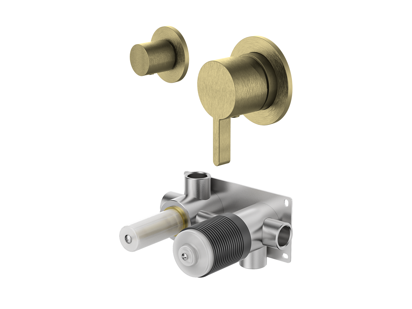 Lotus Wall Diverter Shower/Bath Mixer Separate Plates