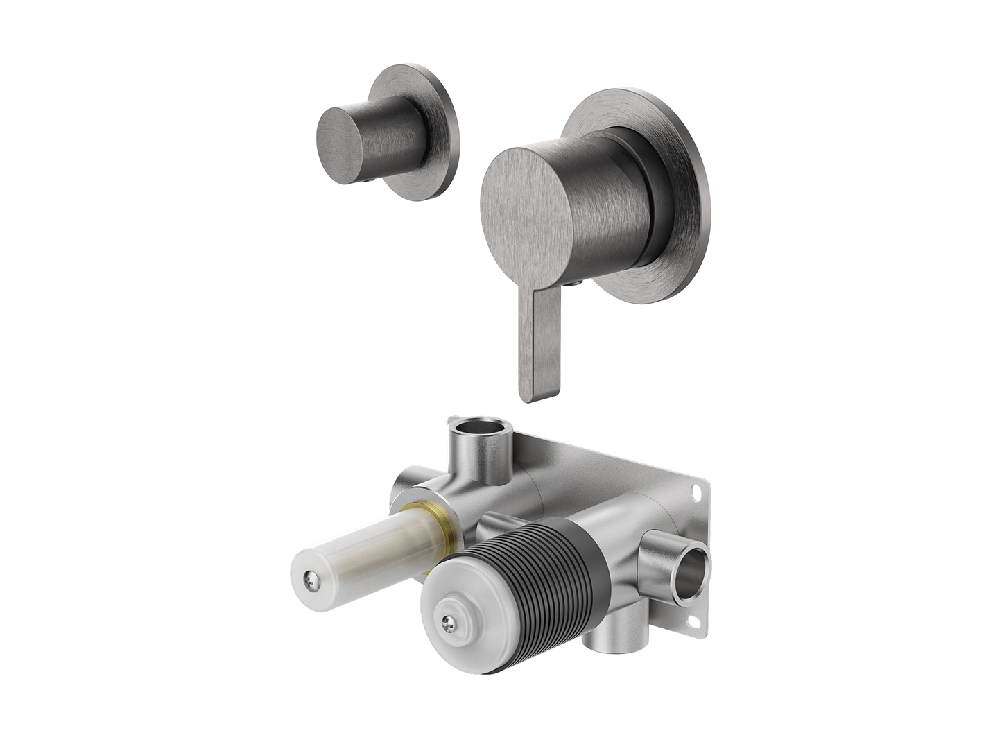 Lotus Wall Diverter Shower/Bath Mixer Separate Plates