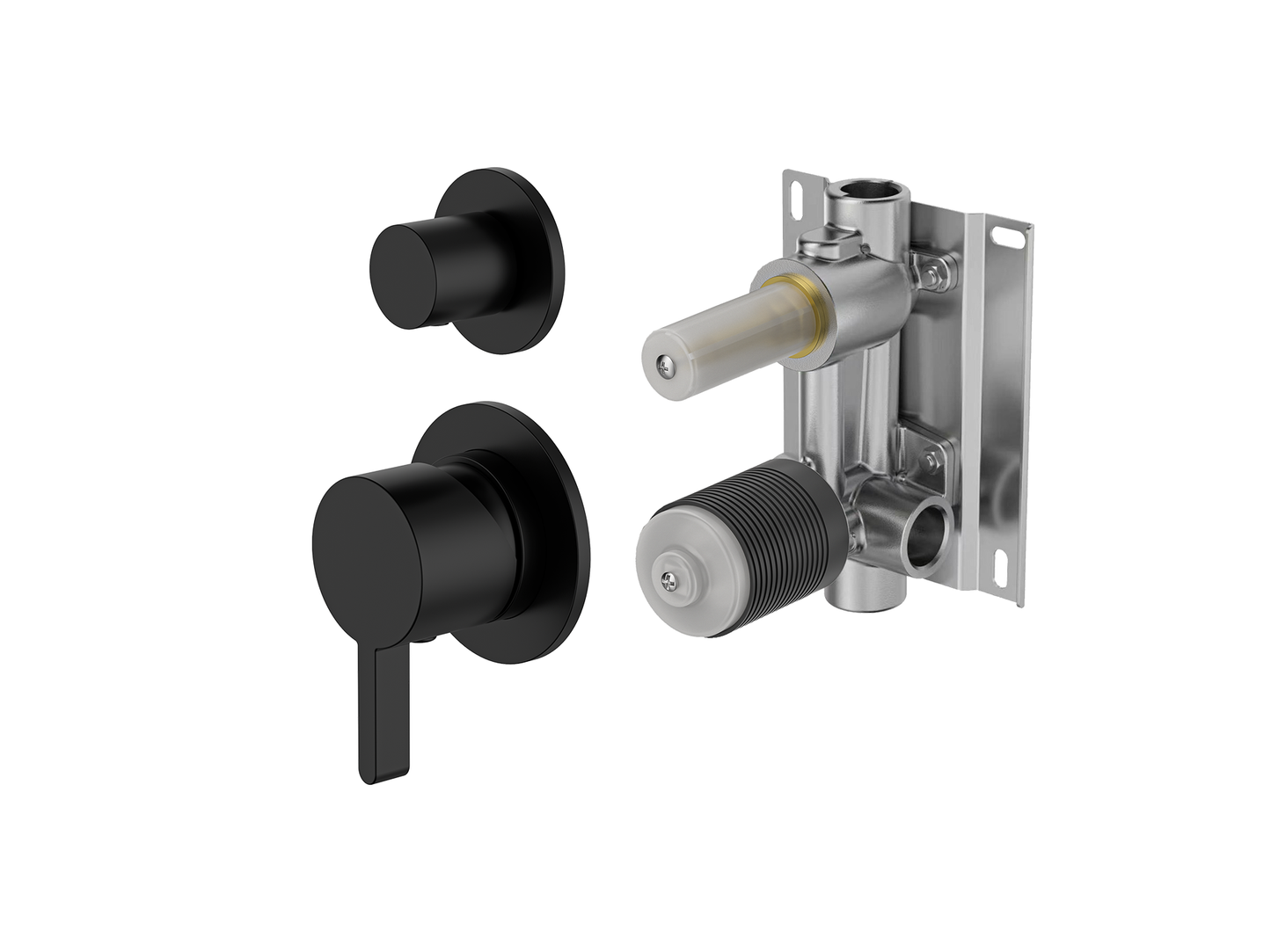 Lotus Wall Diverter Shower/Bath Mixer Separate Plates