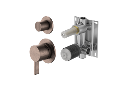 Lotus Wall Diverter Shower/Bath Mixer Separate Plates