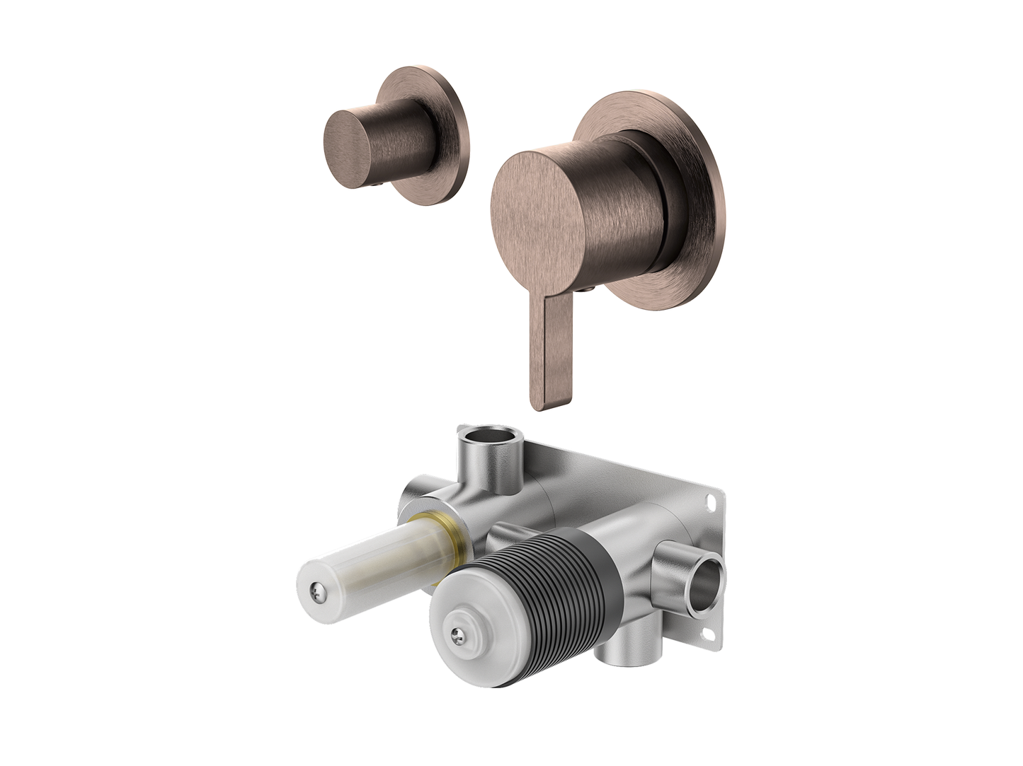 Lotus Wall Diverter Shower/Bath Mixer Separate Plates
