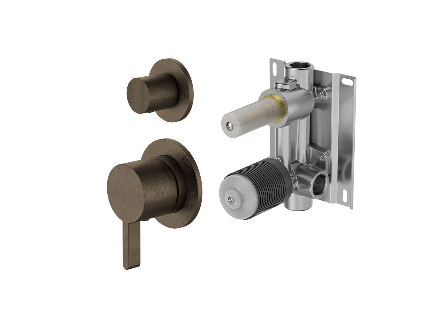 Lotus Wall Diverter Shower/Bath Mixer Separate Plates