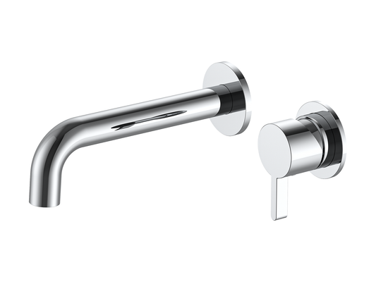 Lotus Wall Basin/Bath Mixer Chrome
