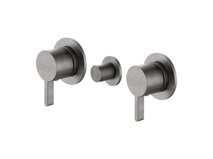 Lotus Twin Shower / Bath Mixer with Centre Diverter