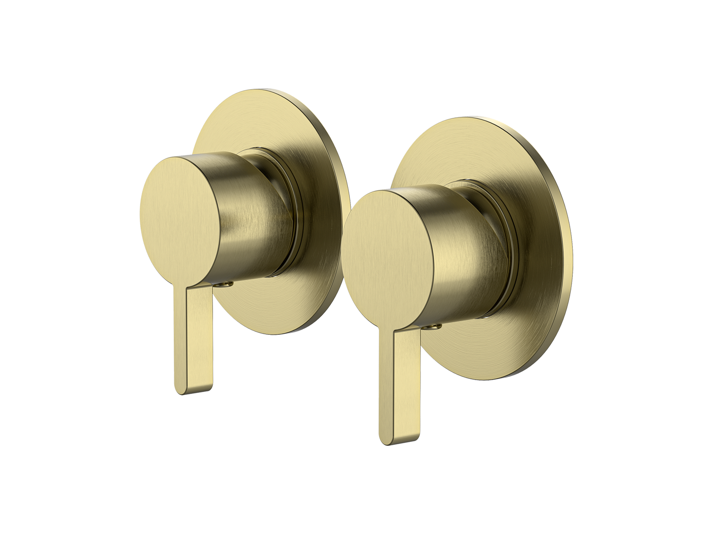 Lotus Twin Shower/Bath Mixer Separate Plates