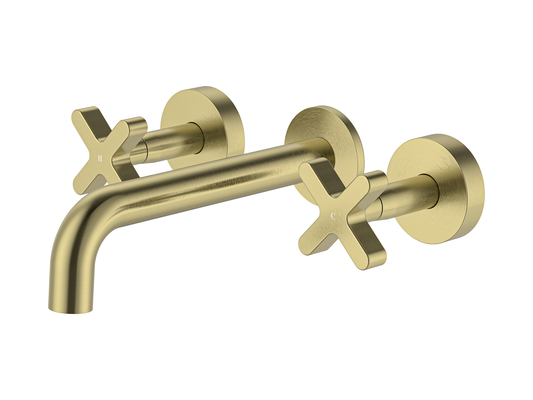 Lotus Basin/Bath Set Brushed Gold