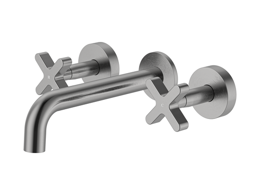 Lotus Basin/Bath Set Brushed Nickel