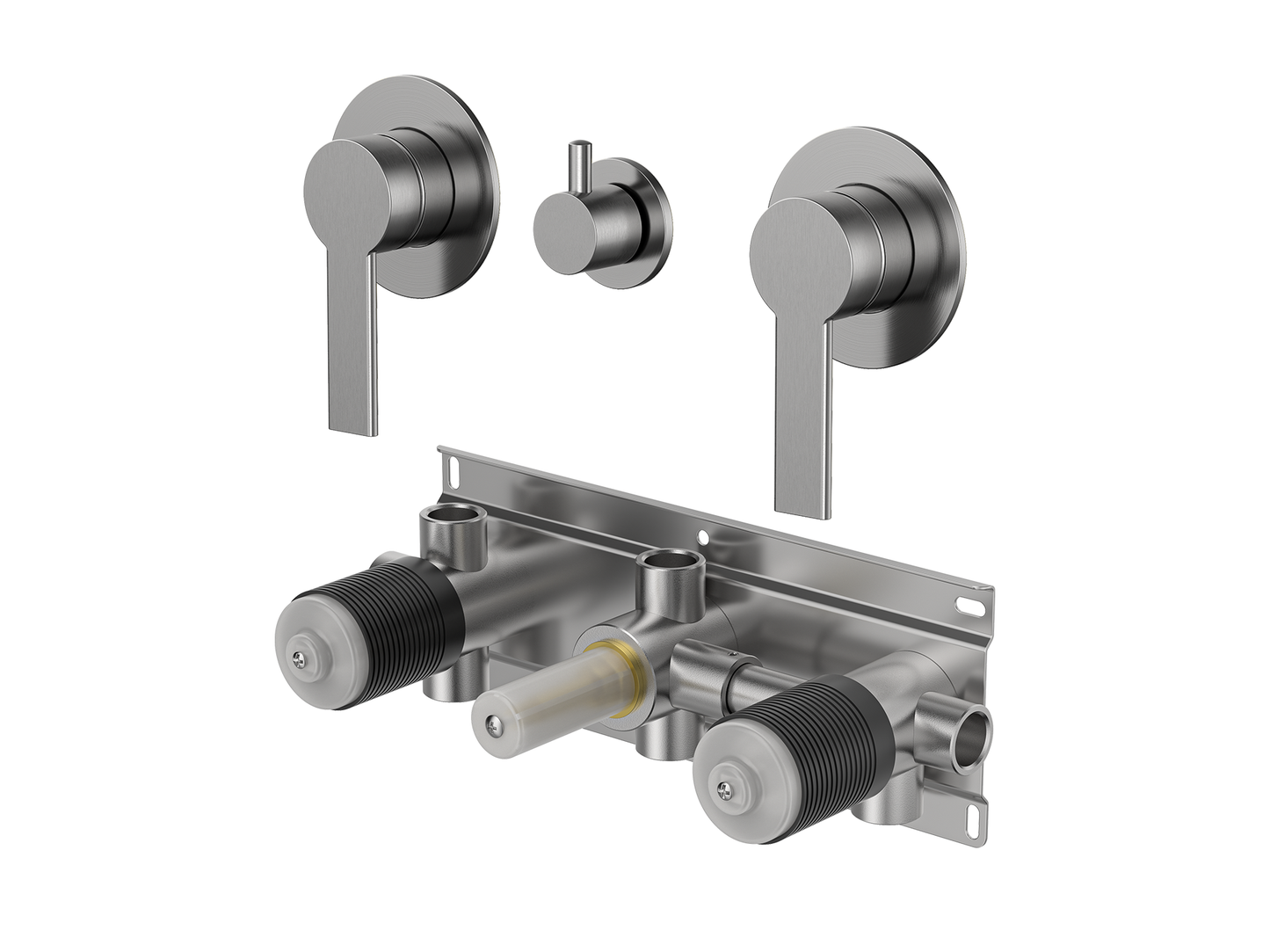 Lilly Pilly Twin Shower / Bath Mixer with Centre Diverter