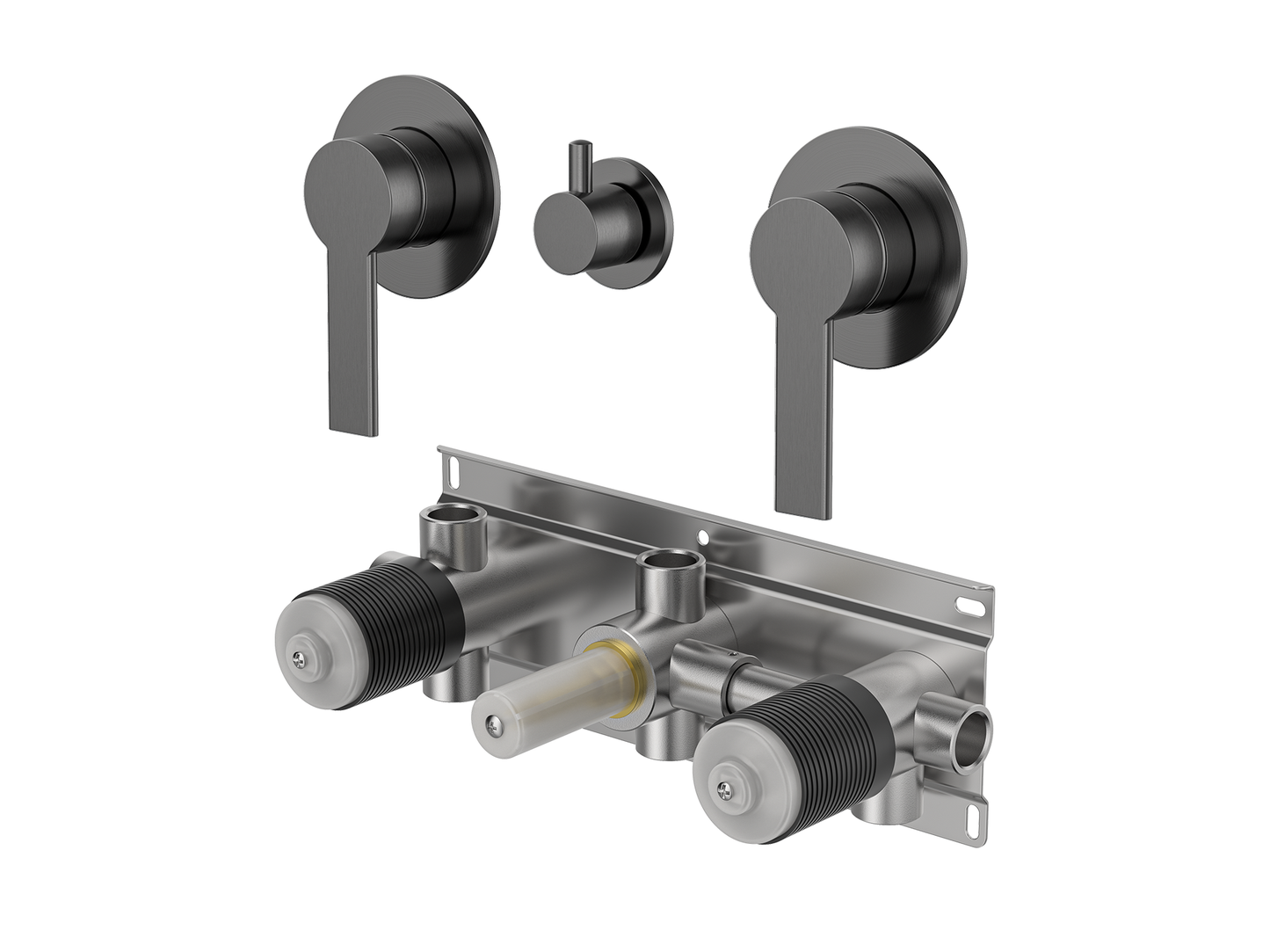 Lilly Pilly Twin Shower / Bath Mixer with Centre Diverter