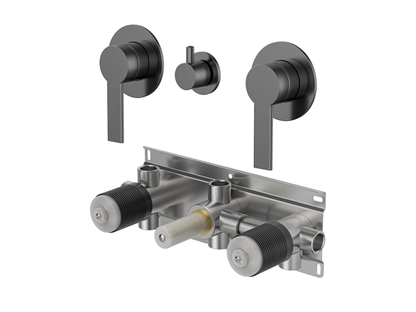 Lilly Pilly Twin Shower / Bath Mixer with Centre Diverter