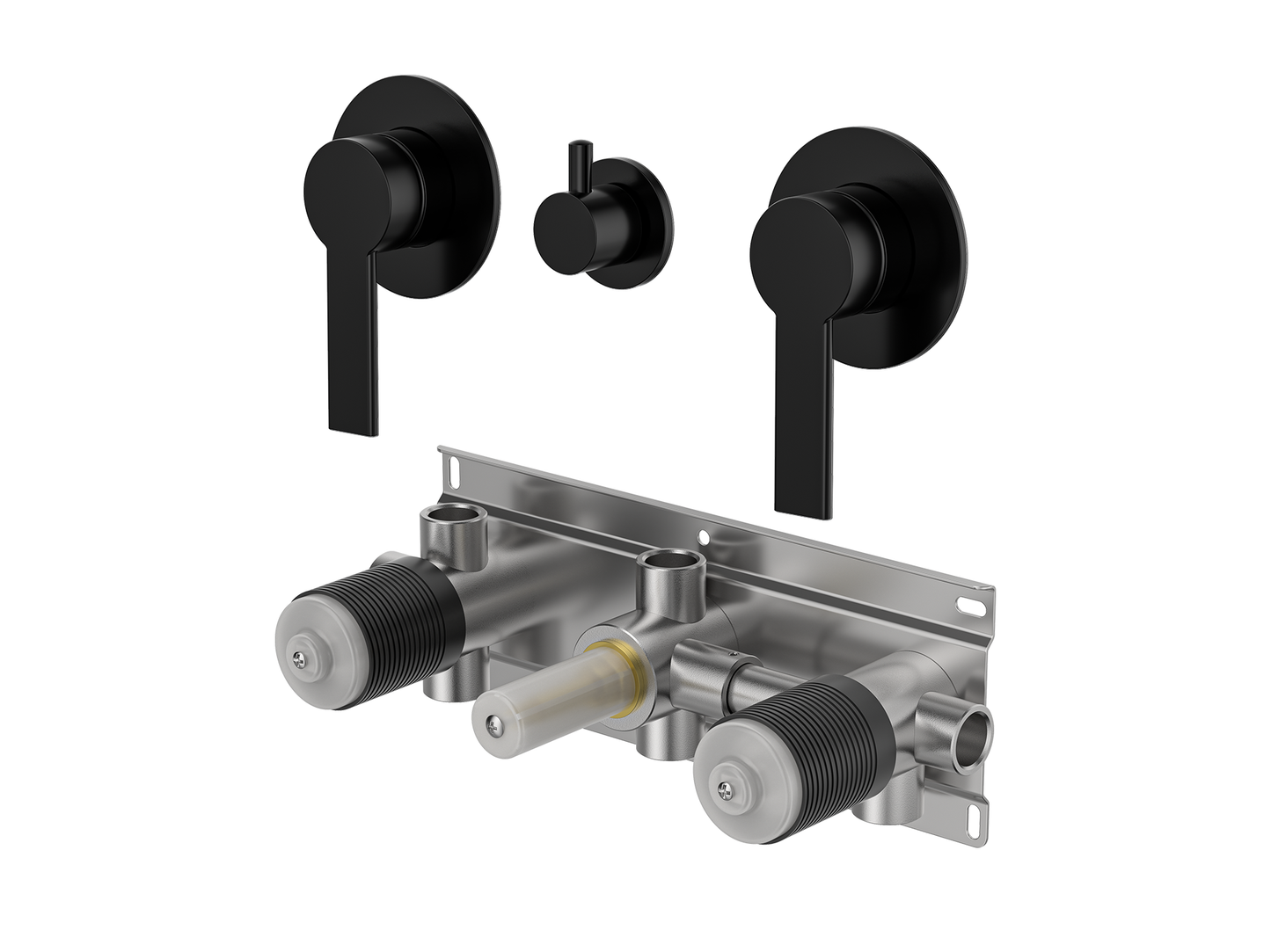 Lilly Pilly Twin Shower / Bath Mixer with Centre Diverter
