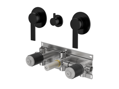 Lilly Pilly Twin Shower / Bath Mixer with Centre Diverter