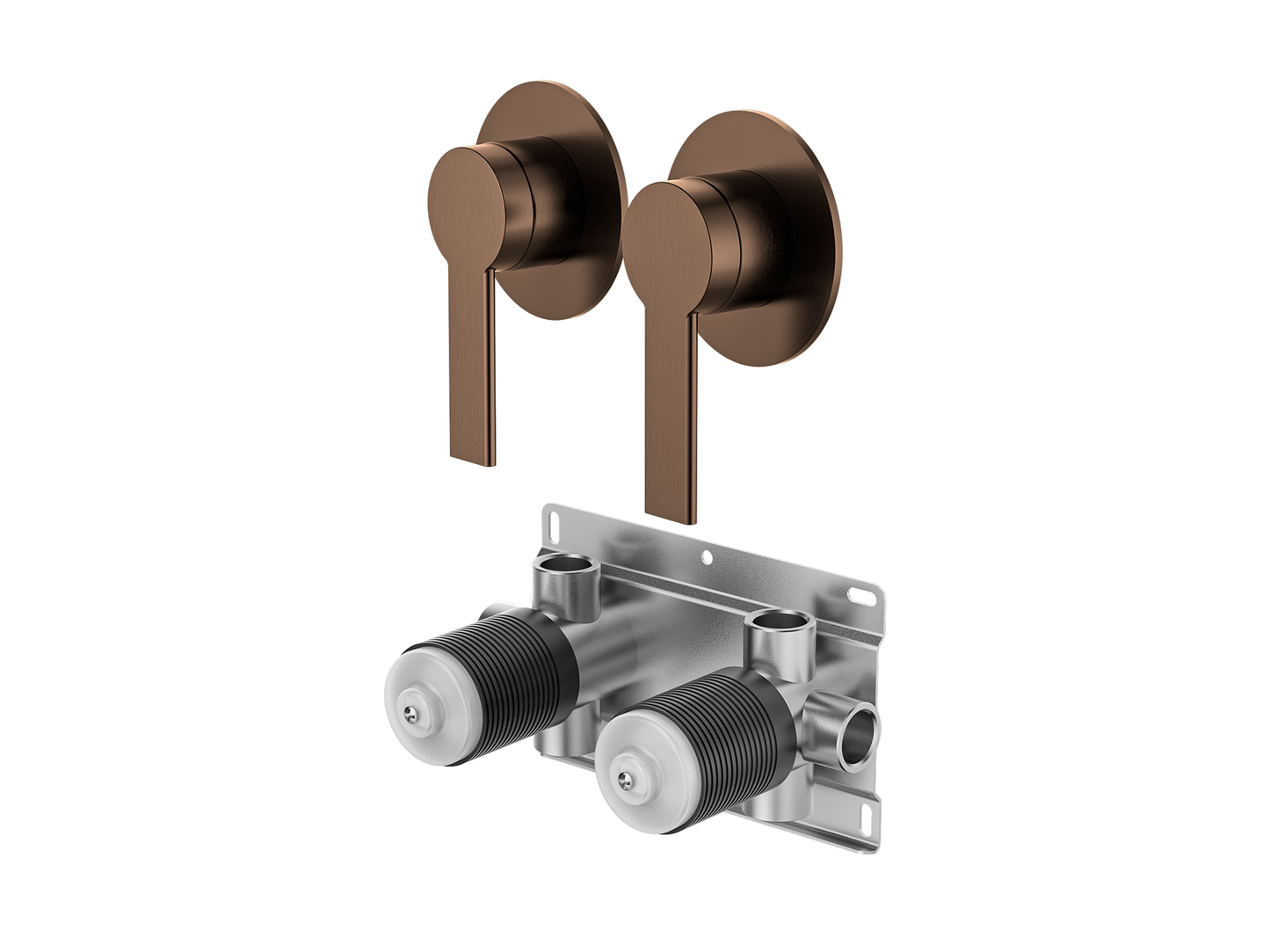 Lilly Pilly Twin Shower/Bath Mixer Separate Plates