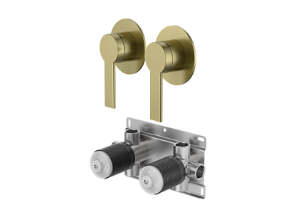 Lilly Pilly Twin Shower/Bath Mixer Separate Plates