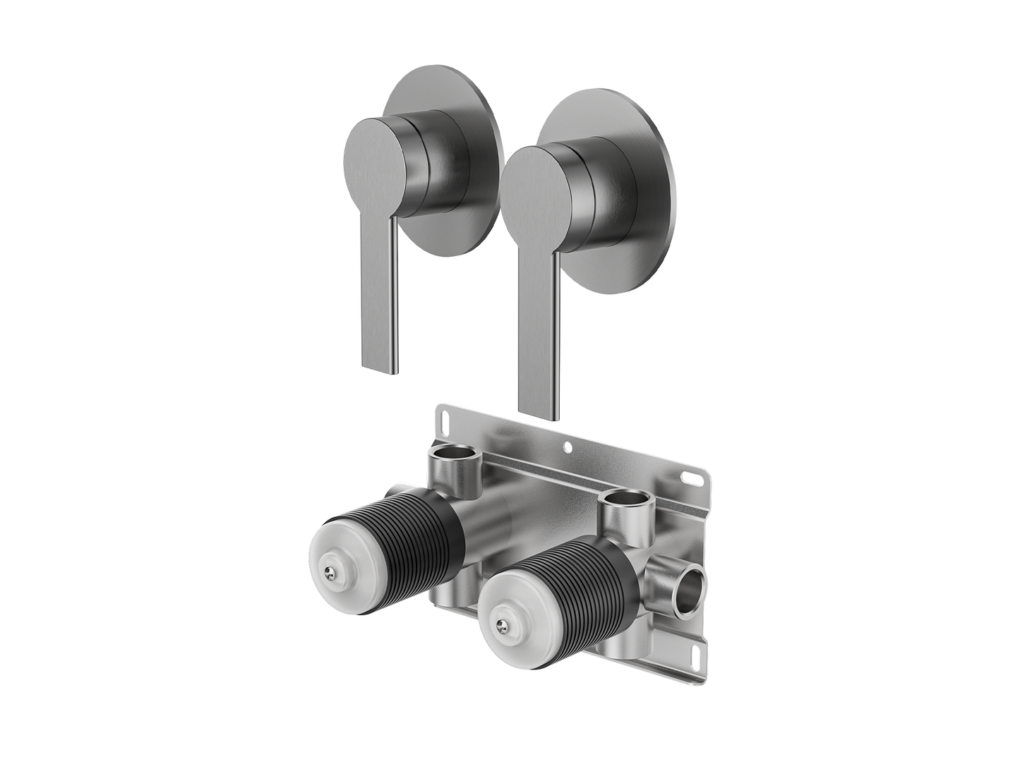 Lilly Pilly Twin Shower/Bath Mixer Separate Plates