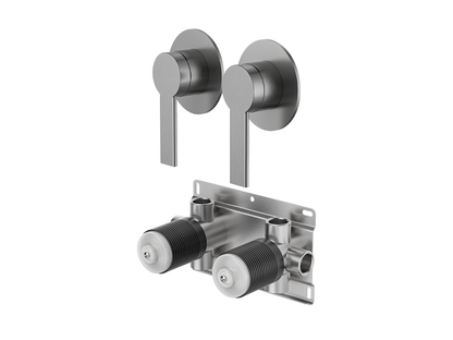 Lilly Pilly Twin Shower/Bath Mixer Separate Plates