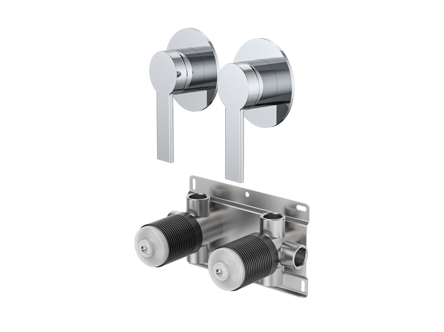 Lilly Pilly Twin Shower/Bath Mixer Separate Plates